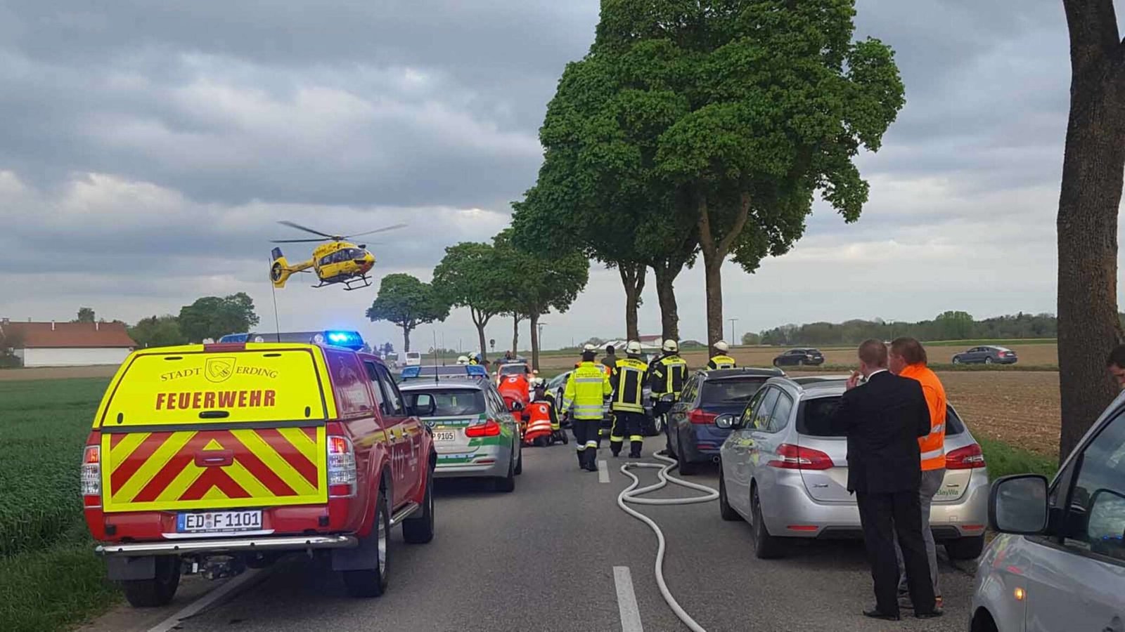 schwerer unfall in erding heute